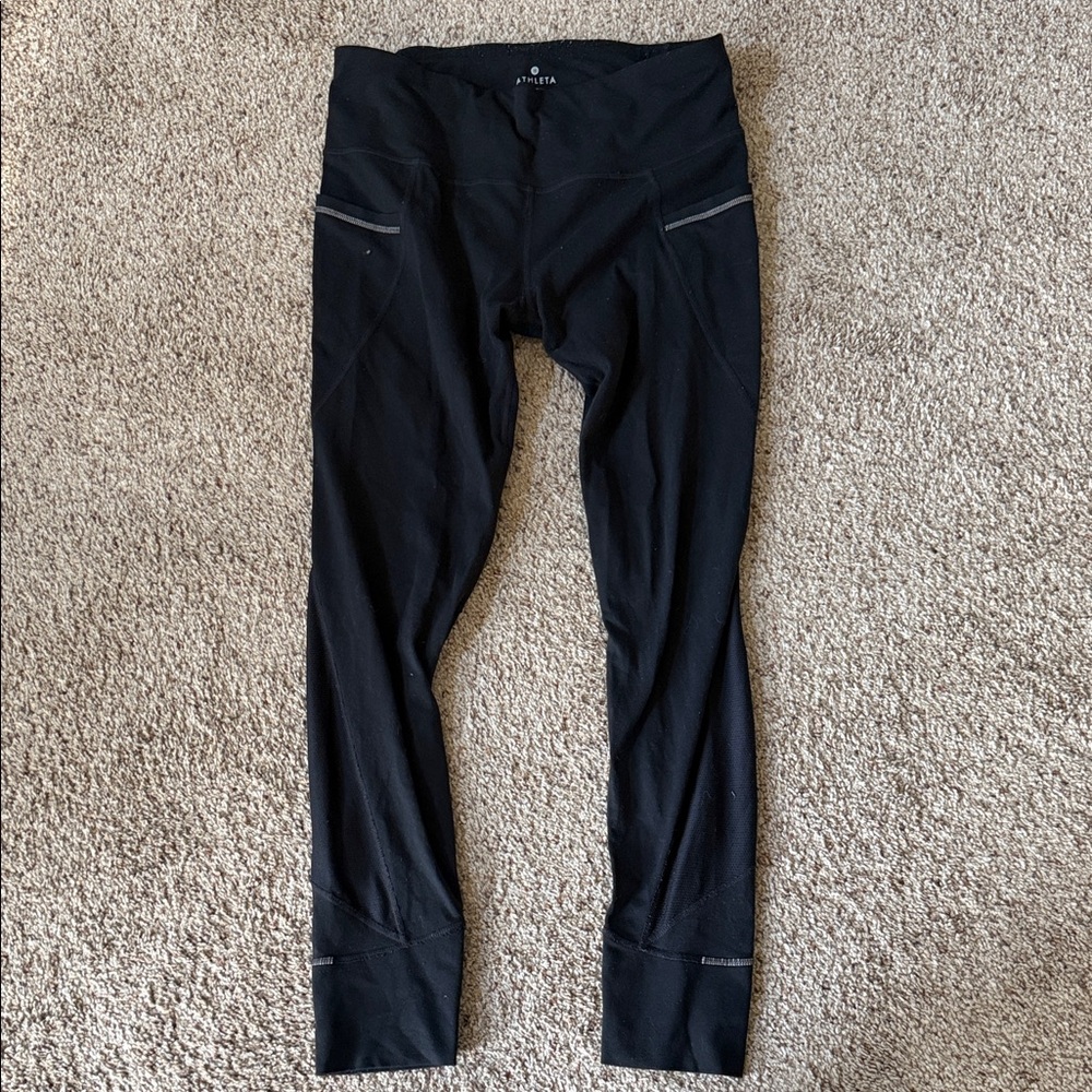 Athleta Black Activewear Leggings Size Medium